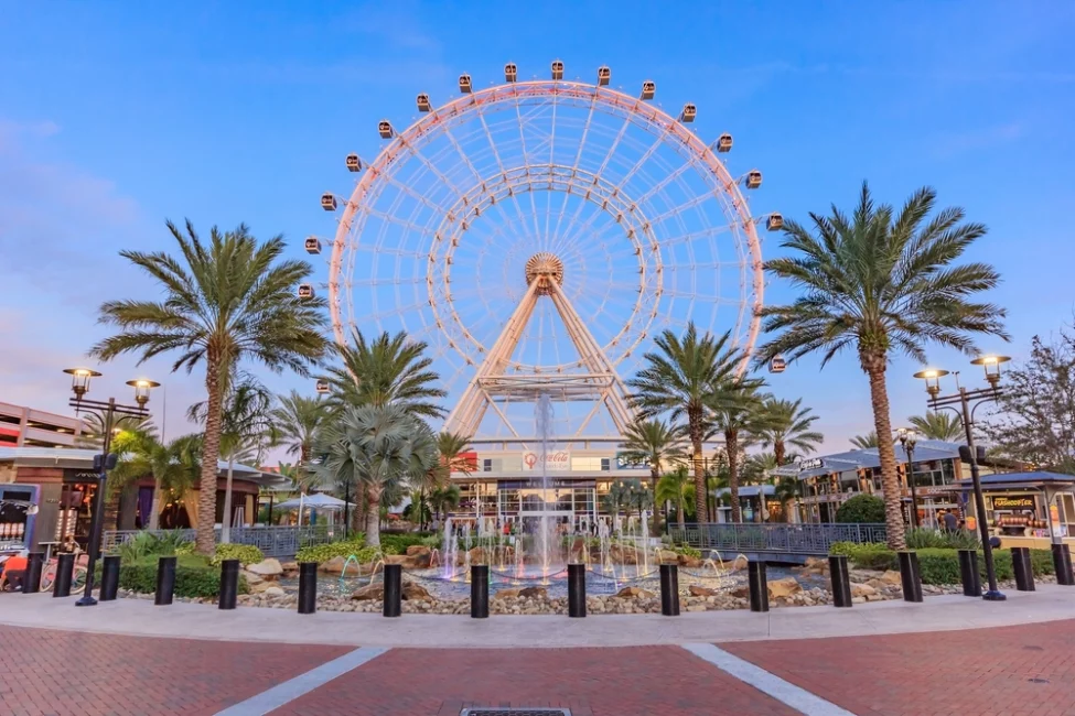 The Orlando Ferris wheel at the Orlando theme park, offering a thrilling ride and panoramic views