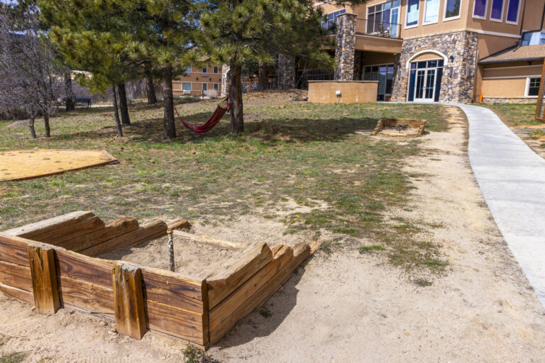 The Recovery Village Palmer Lake Drug and Alcohol Rehab- spacious activity area including outdoor games for residents